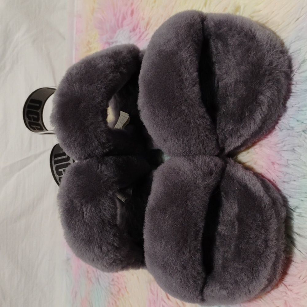 Nwot Authentic Ugg Fluff Yeah Fuzzy Slippers Sz.1… - image 2